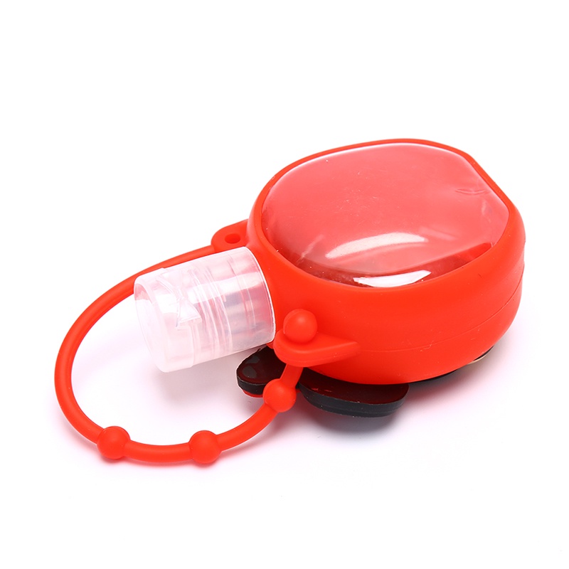 {LUCKID}30ml Funny Cute Carton Hand Sanitizer Shower Lotion Holder Empty Round Bottle