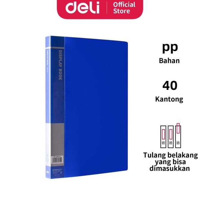 

BAYAR DITEMPAT Deli EB01802 Display Book/Clear Holder- FC 60P TERBARU Kode 1196