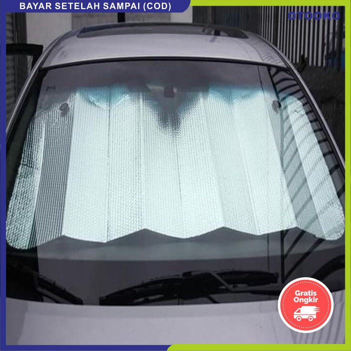 sun shield krey anti panas mobil pelindung kaca kabin dashboard mobil