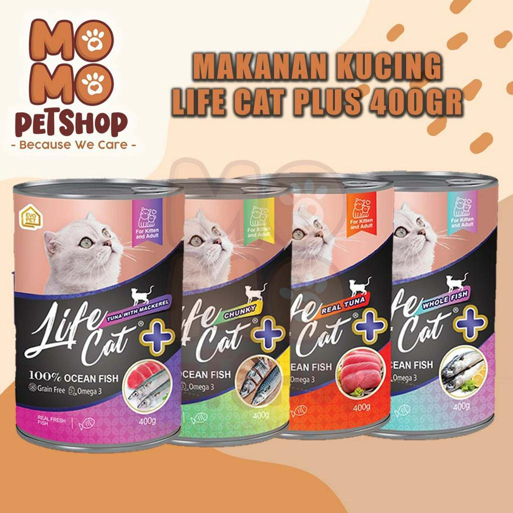 LIFE CAT KALENG + PLUS 400 GR [ MAKANAN KUCING ] CAT FOOD