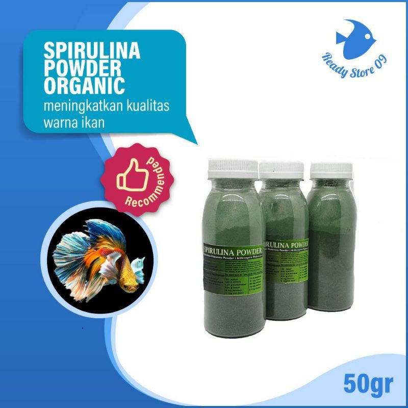 spirulina powder / bubuk spirulina. 50gram ORIGINAL!!