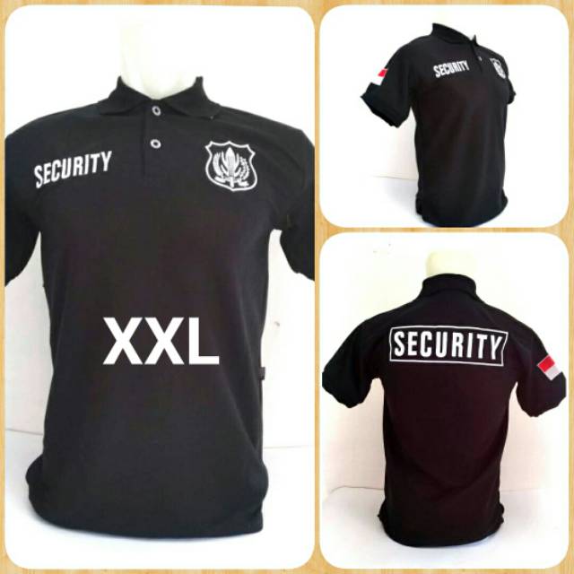 KAOS SECURITY - KAOS SECURITY LOGO PUTIH - KAOS SECURITY PENDEK LOGO PUTIH - POLO SECURITY