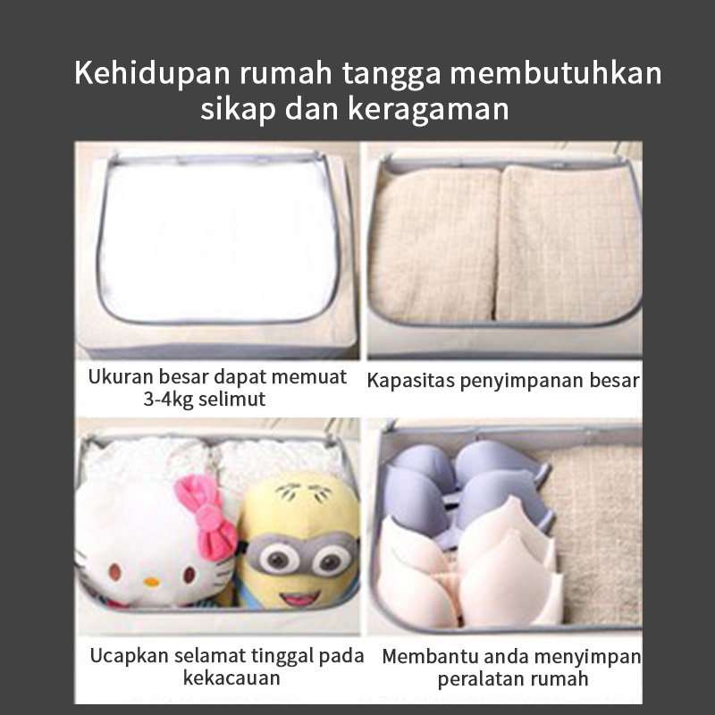 22L/72L/100L Tempat baju / tempat penyimpanan baju/ tempat baju lipat/tas baju/storage box 100 liter/Box lipat baju/box pakaian kotak penyimpanan/box serbaguna kotak penyimpanan