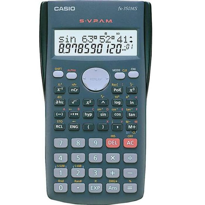 

Kalkulator Ilmiah - Kalkulator Citizen - Kalkulator Meja Casio Fx-350Ms - Scientific Kalkulator