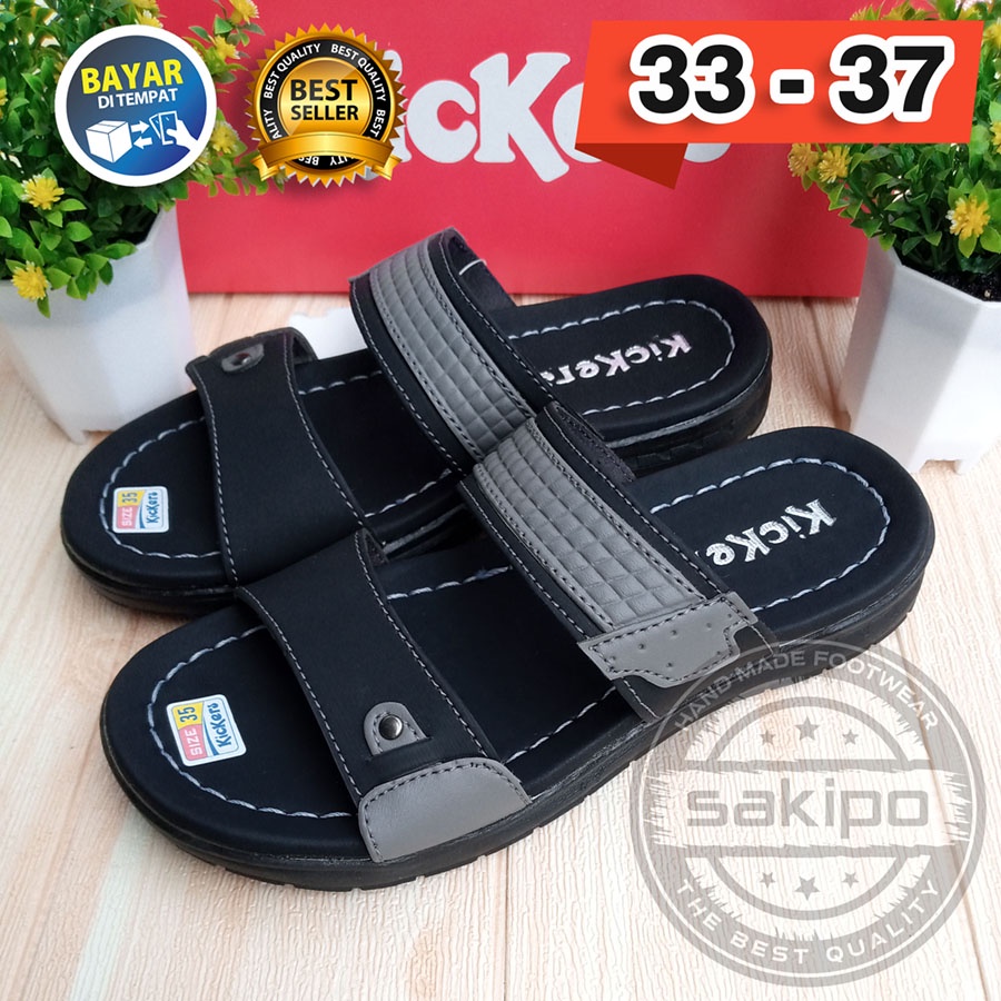 PROMO 3.3 FASHION SALE !! SANDAL KIDS ANAK SLOP BAN 2 33 - 37 02 TRENDI TERBARU TERMURAH KEKINIAN / SAKIPO