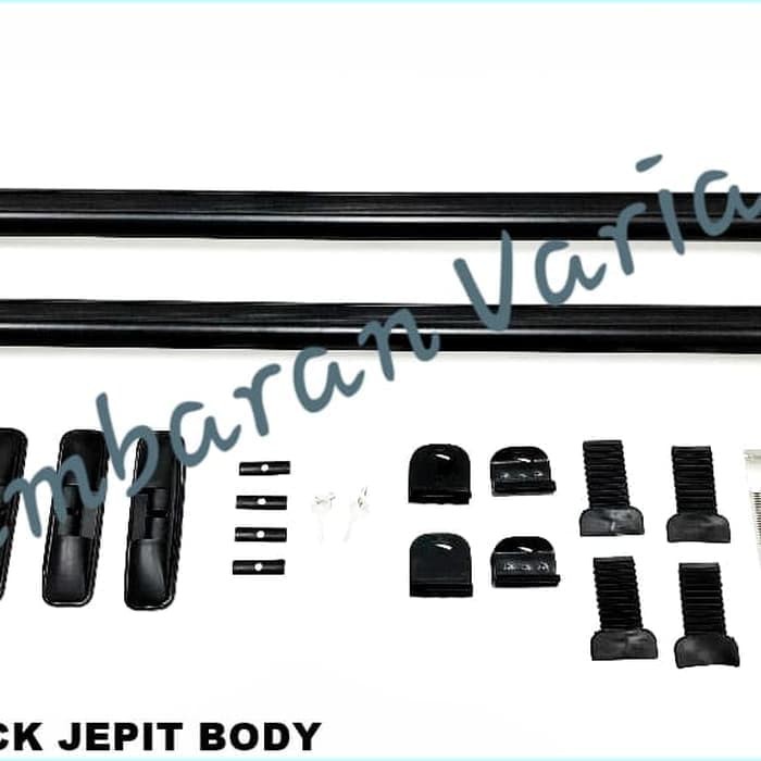 Kaki Rak Bagasi Hitam Sporty Rack Jepit Body Mobil Avanza