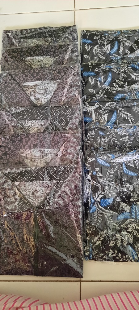 Cardigan Outer Batik Long Cardy Sogan Batik Genes Printing Dolby Dobby Doby Dolbi