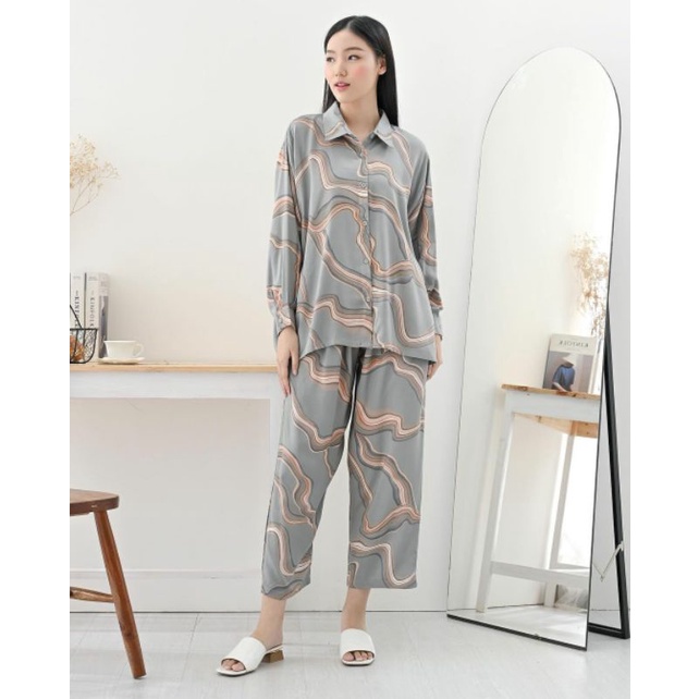 PIYAMA JUMBO LD 120 Rayon Premium One Set Pajamas / Sleepwear Daily Set-2