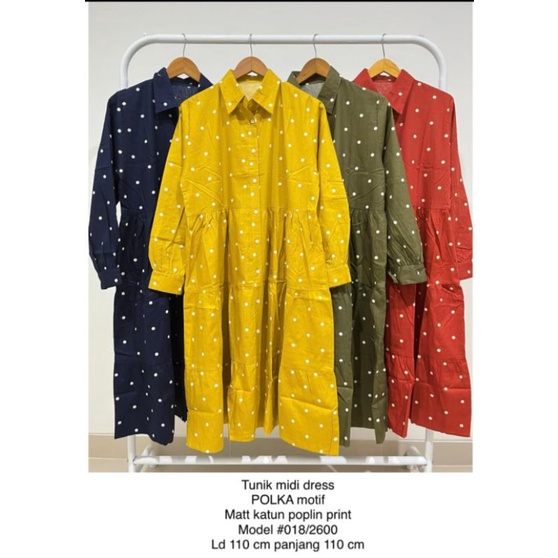 Tunik polkadot wanita