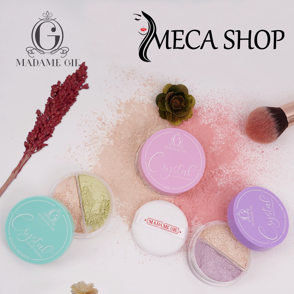 Madame Gie Powder Banana Loose Powder | Crystal Loose Powder | MakeUp | Bedak Tabur