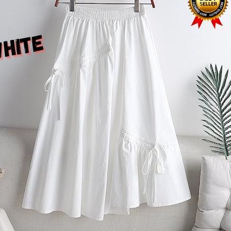 Telah Hadir.. DANIELA SKIRT - Rok serut bahan linen/bawahan wanita/rok wanita plisket/rok wanita pan