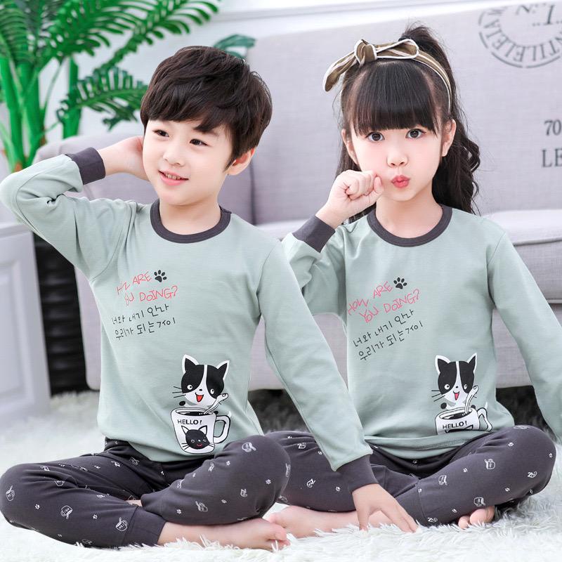 dealshop BAJU TIDUR ANAK LENGAN PANJANG UNTUK 1-10 TAHUN/STELAN ANAK LAKI LAKI/STELAN ANAK PEREMPUAN/STELAN ANAK/PIYAMA ANAK