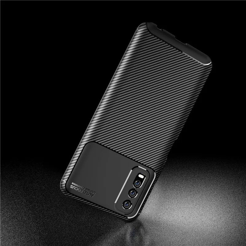 Case VIVO Y30 / Y50 Softcase Carbon - Case Auto Focus Slim Fit TPU Silicon Karbon Delkin Original