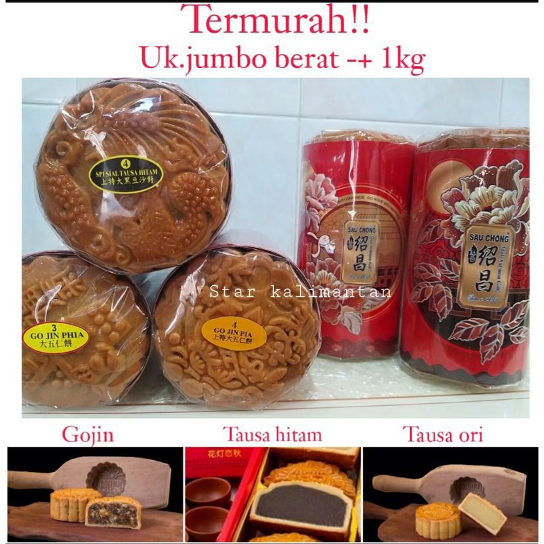 

KUE BULAN MOONCAKE SAU CHONG UK.jumbo TONG CIU PIA, TAU SA PHIA ISI KACANG HIJAU UKURAN BESAR