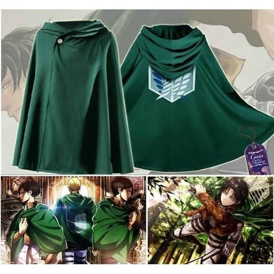 JUBAH ANIME SNK ATTACK ON TITAN SURVEY CORPS COSPLAY COAT SINGEKI NO KYOJIN