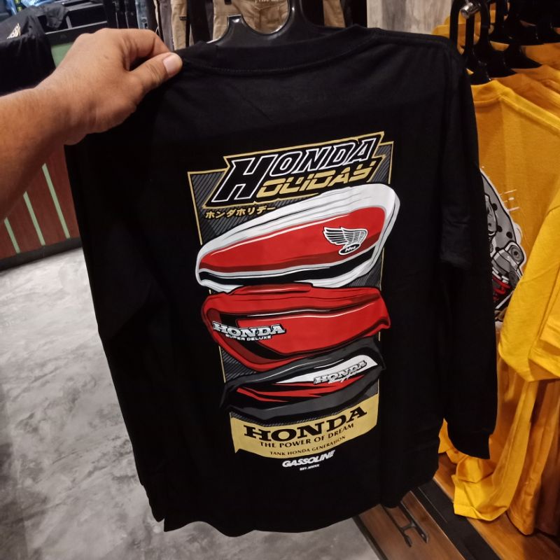 KAOS HONDA HOLIDAY OFFICIAL ORIGINAL "TANGKI" CB100 CB125 GL GL100 MP TIGER CBR150