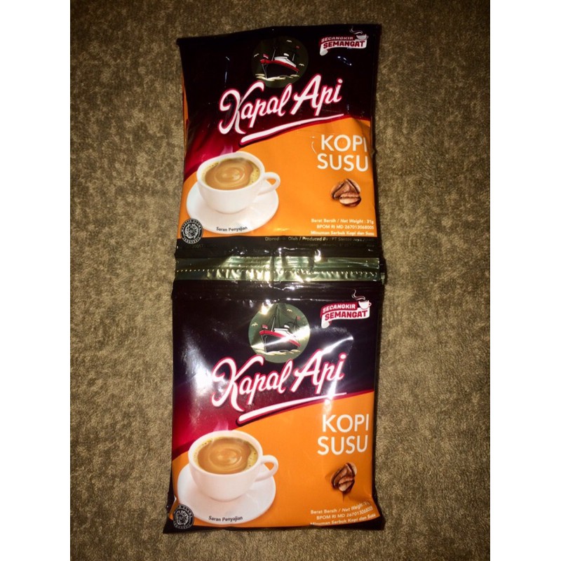 

Kapal Api Kopi Susu 1 Renceng isi 10 Sachet