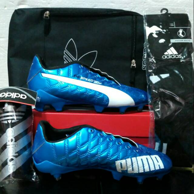 Sepatu bola puma sol original bahan komponen bonus tas deker dan kaoskaki