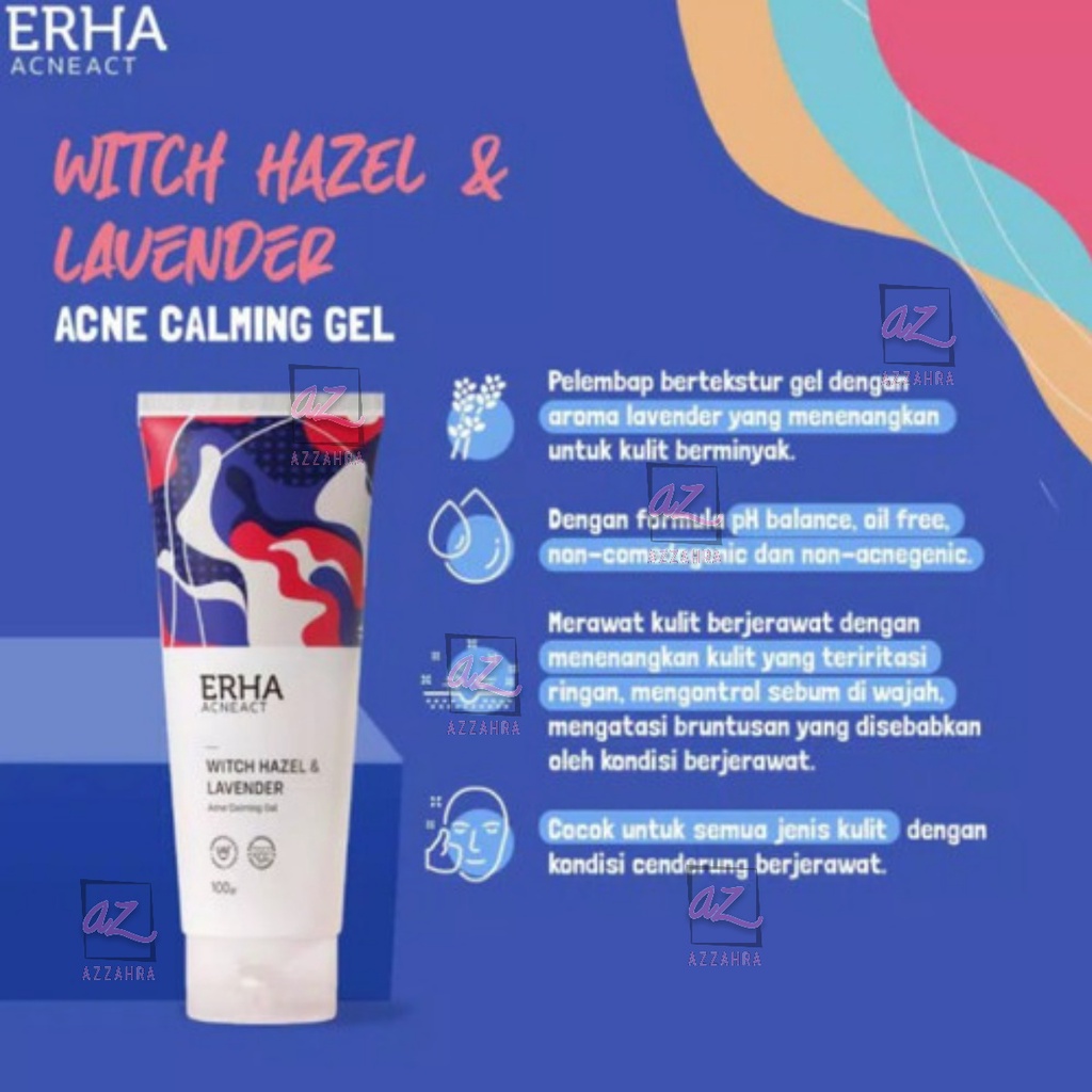 ERHA AcneAct Witch Hazel &amp; Zinc Gluconate Pore Minimizing Toner | Acne Blemish Toner | BHA Gentle Acne Facial Wash | Acne Calming Gel