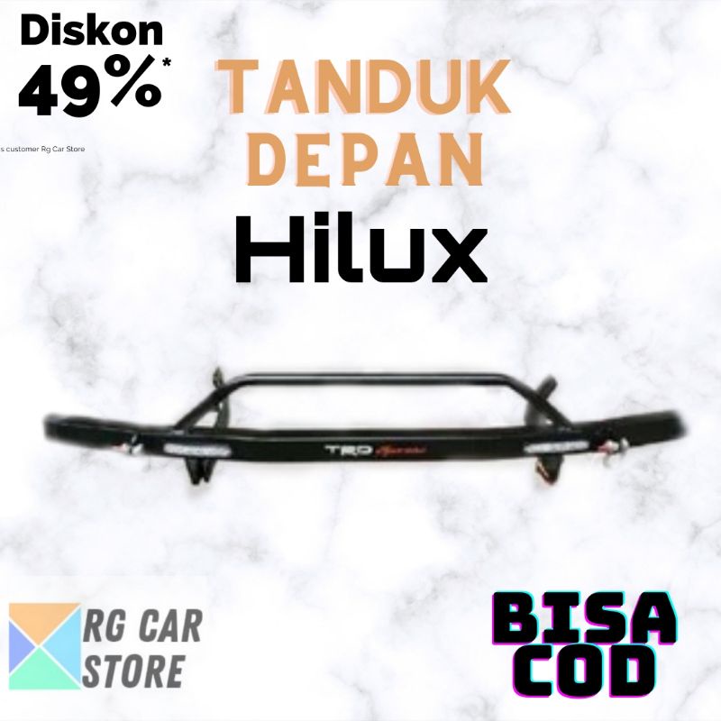 TANDUK DEPAN HILUX/TANDUK BESI PELINDUNG BUMPER DEPAN TOYOTA HILUX