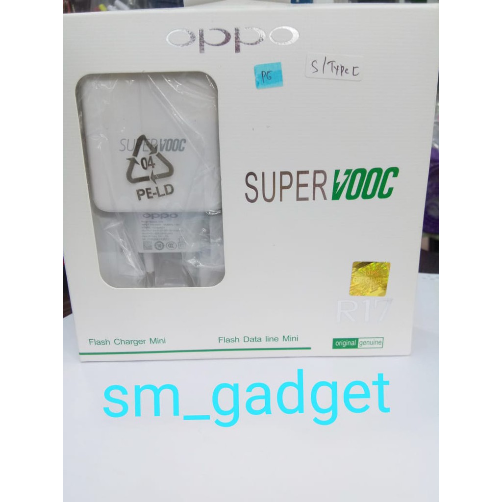 Charger Type-C Oppo Original R17 Super VOOC