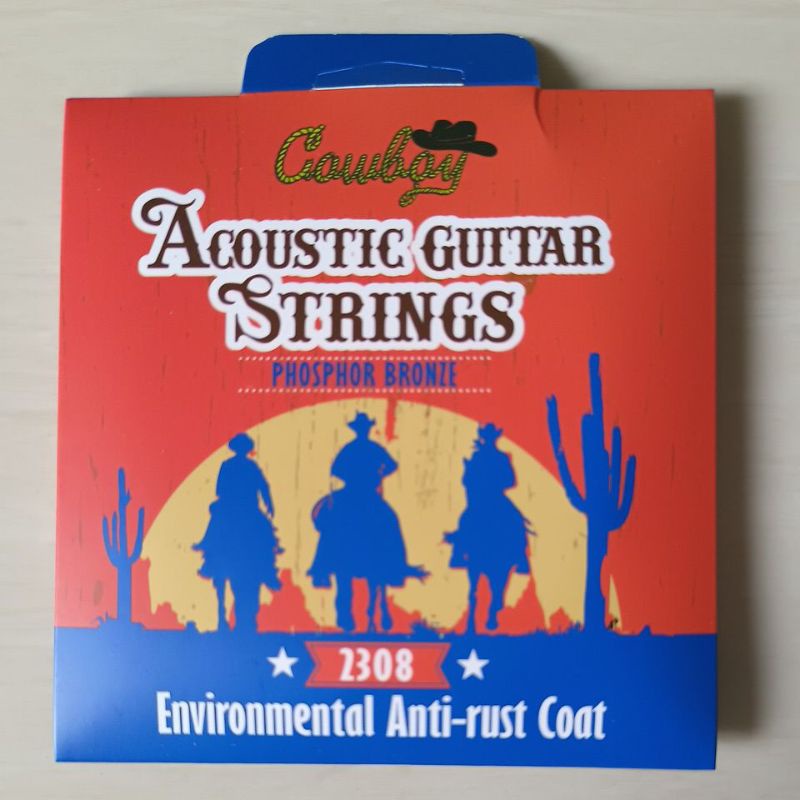 senar gitar acoustik string cowboy, 010 satu set