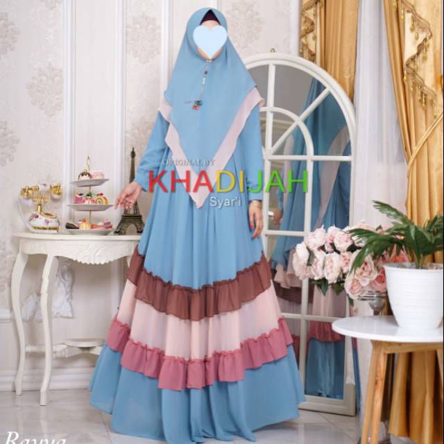 Gamis syari original by Khadijah/gamis pesta