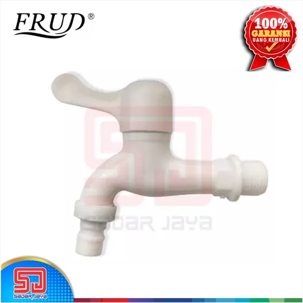 Frud IR2512-1 Keran Murah Taman PVC Plastik Kran Tembok Garden Tap 1/2&quot;