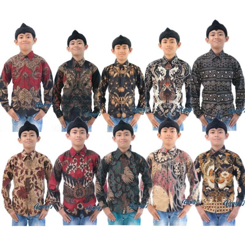 KEMEJA BATIK PRIA ANAK  2-14 TH // BATIK NAKULA ANAK COWOK//BATIK ANAK LAKI LAKI