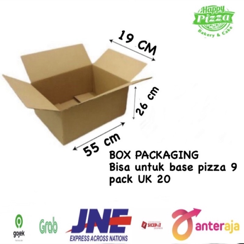 

Dus / kotak / kardus / packing UK (55x26x22) UNTUK base 20 9 pack