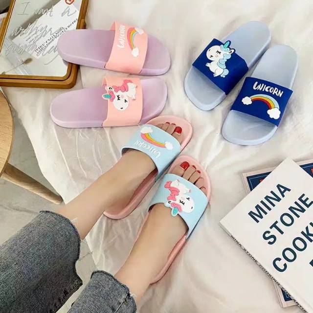 COD sandal karet UNICORN anak dewasa  31 - 40