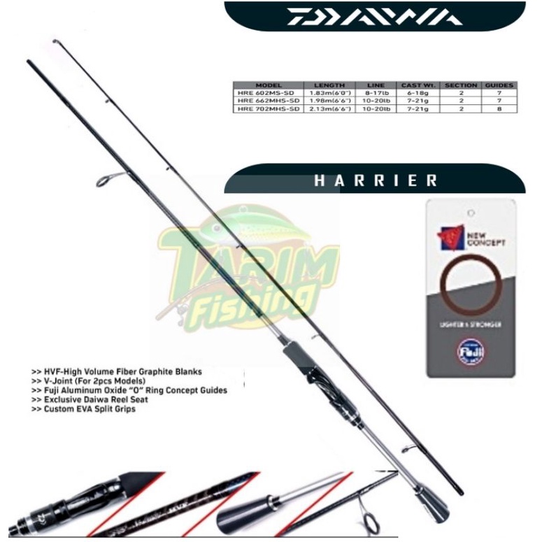 Joran Daiwa Harrier 2021 | Spinning | Kolam | Casting | Full FUJI