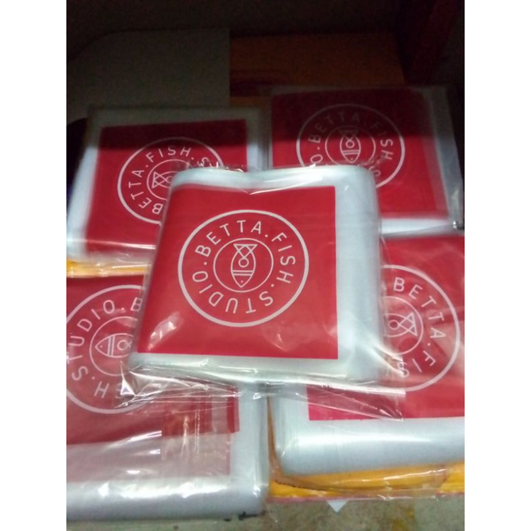 

Plastik cupang plus sablon 2 warna ukuran 12x25cm isi 1000pcs