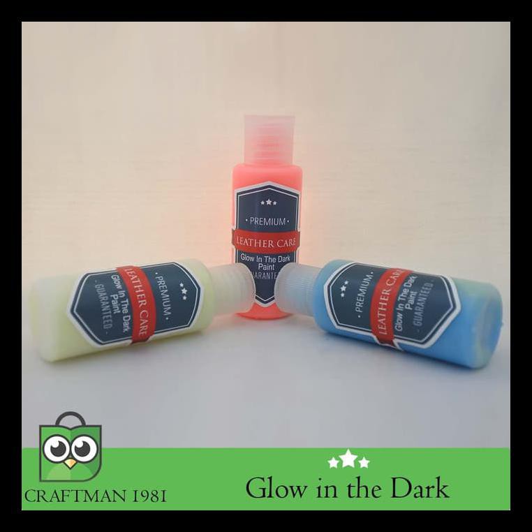 

TERBARU CAT GLOW IN THE DARK (FLOURESCENT LEATHER PAINT PERALATAN MELUKIS TERMURAH DAN TERBARU
