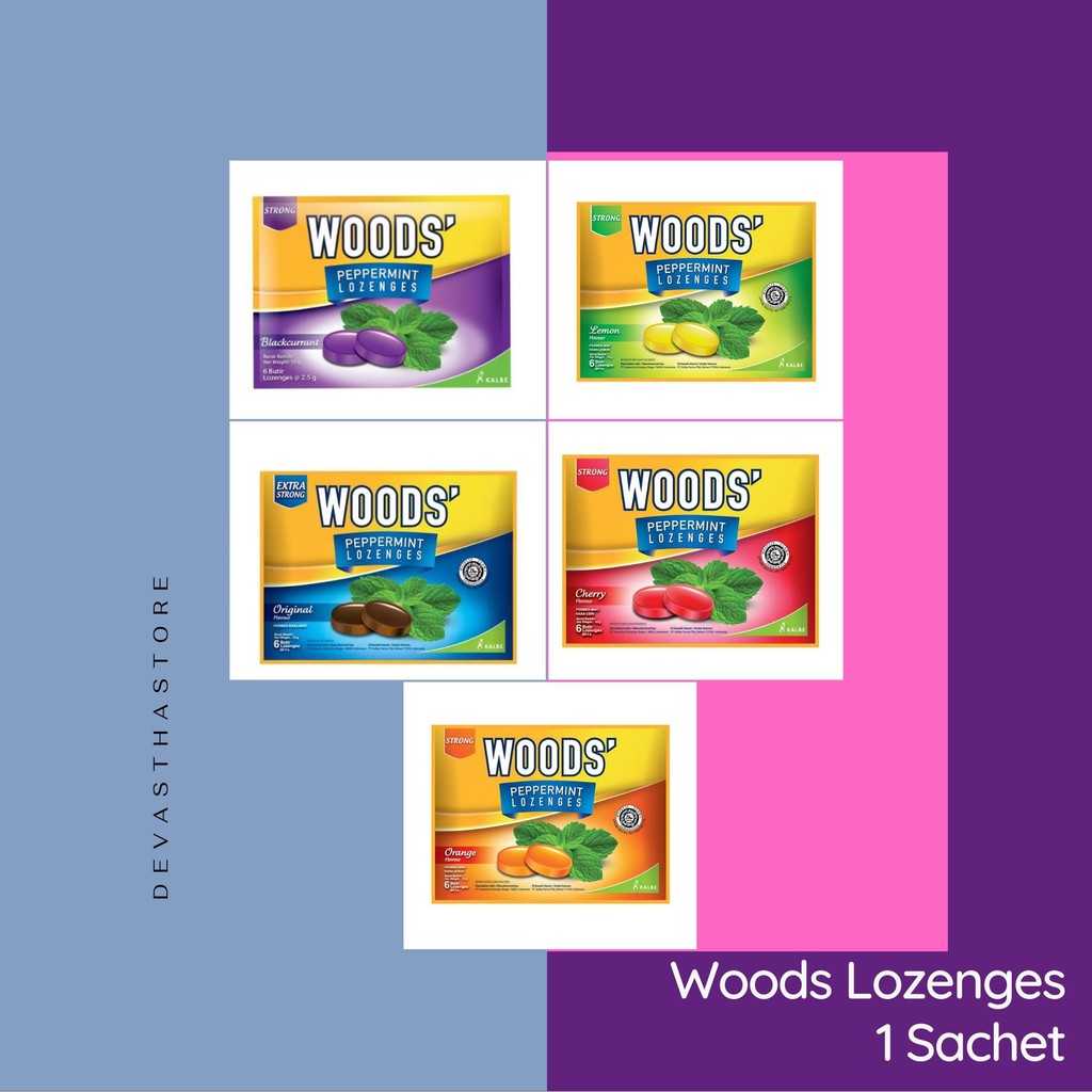 

WOODS LOZENGES 6S (1 SACHET)