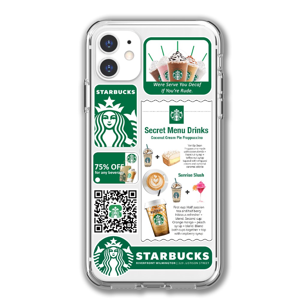 

Sticker Aesthetic Stiker Tumblr Handphone Series STARBUCKS 2 (isi 6 pcs)