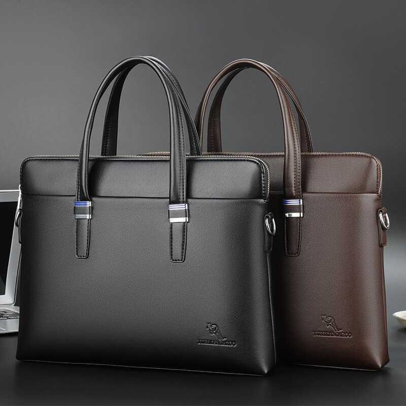 Rhodey Tas Selempang Pria Premium Kulit Leather Bag Briefcase - HA-062