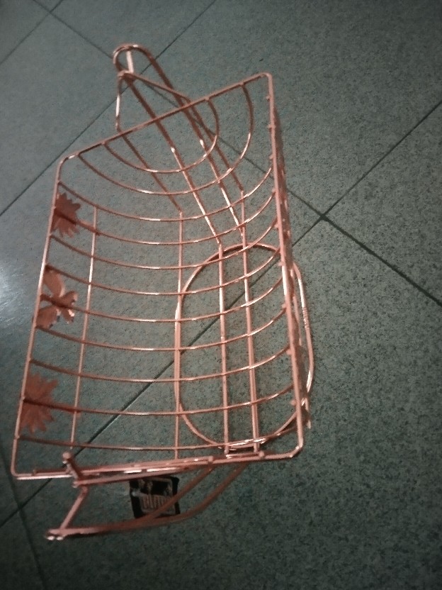 Bistro Ob-11101-rose Oblong Fruit Basket Rose Gold Tempat Buah / Rak Buah