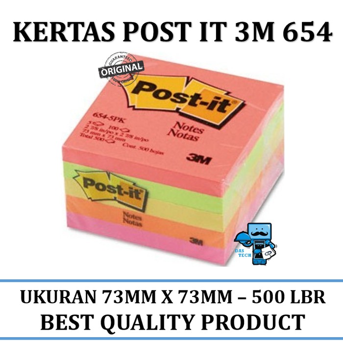 

Kertas Post IT 3M Ukuran 73MM X 73MM 654