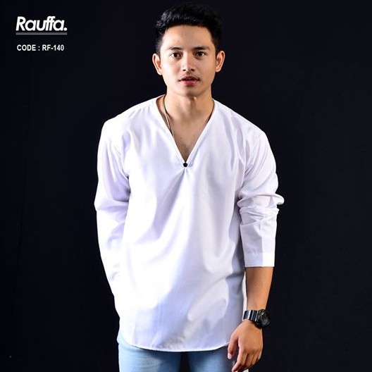 Baju Koko Pria Rauffa Baju Muslim Trendy Slimfit