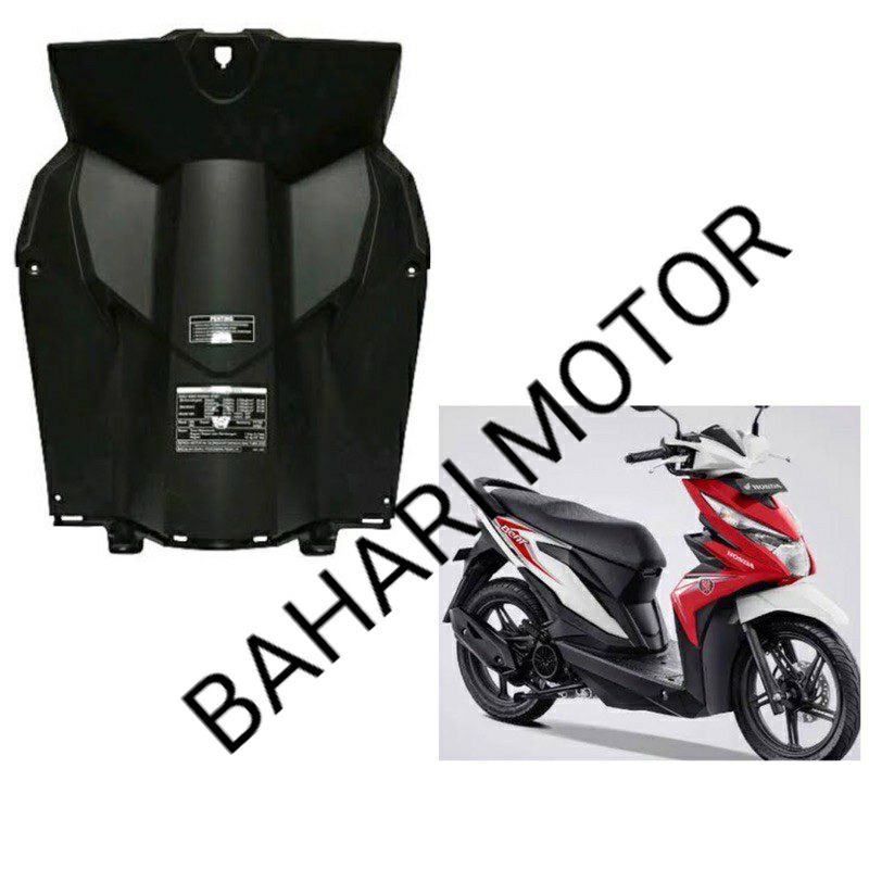 Cover Dek depan atau dasbor tengah pelindung kaki atau legsil bagian bawah kantong Honda Beat fi 201