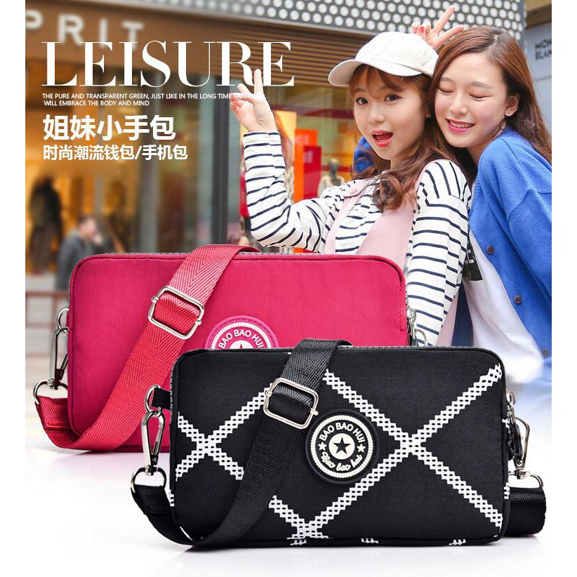 tas selempang mini dompet wanita shouder bag waterproof nylon Nj88