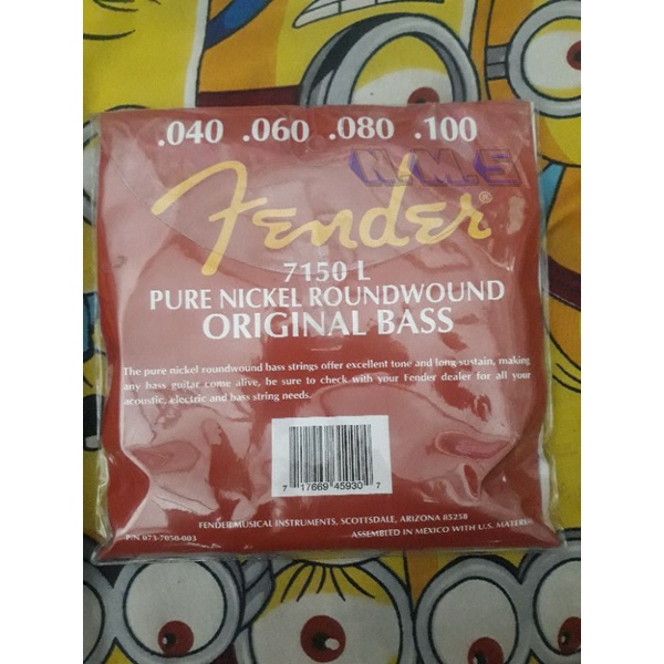 Fender Aksesoris Alat Musik Gitar Senar Bass Gitar 40-10 7150L