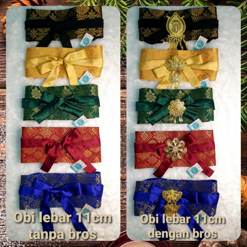 obi kebaya 2in 1,bisa polos bisa motif,obi wide belt ,obi belt, obi bali, obi lebar 11cm
