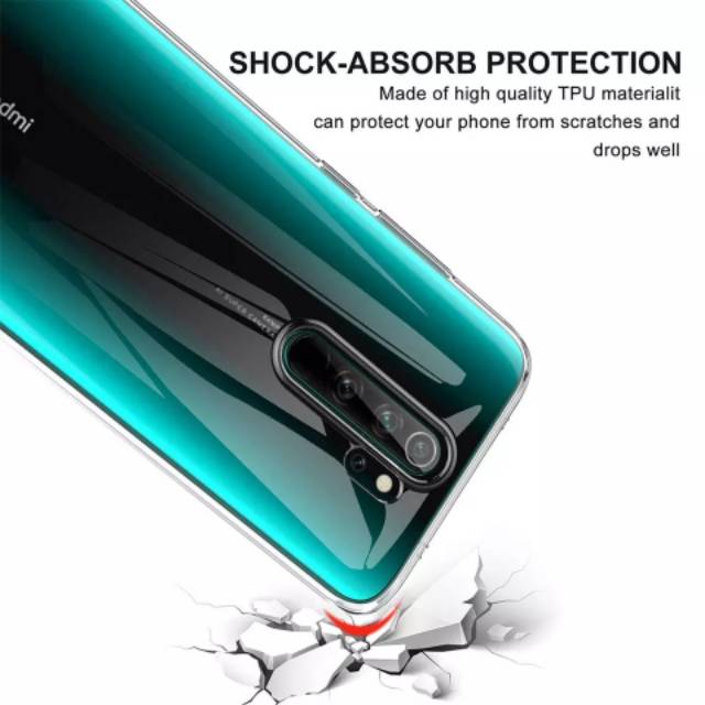 Case Xiaomi Redmi Note 8 Pro Softcase Bening TPU Clear HD Silikon Transparan Casing Ori Premium