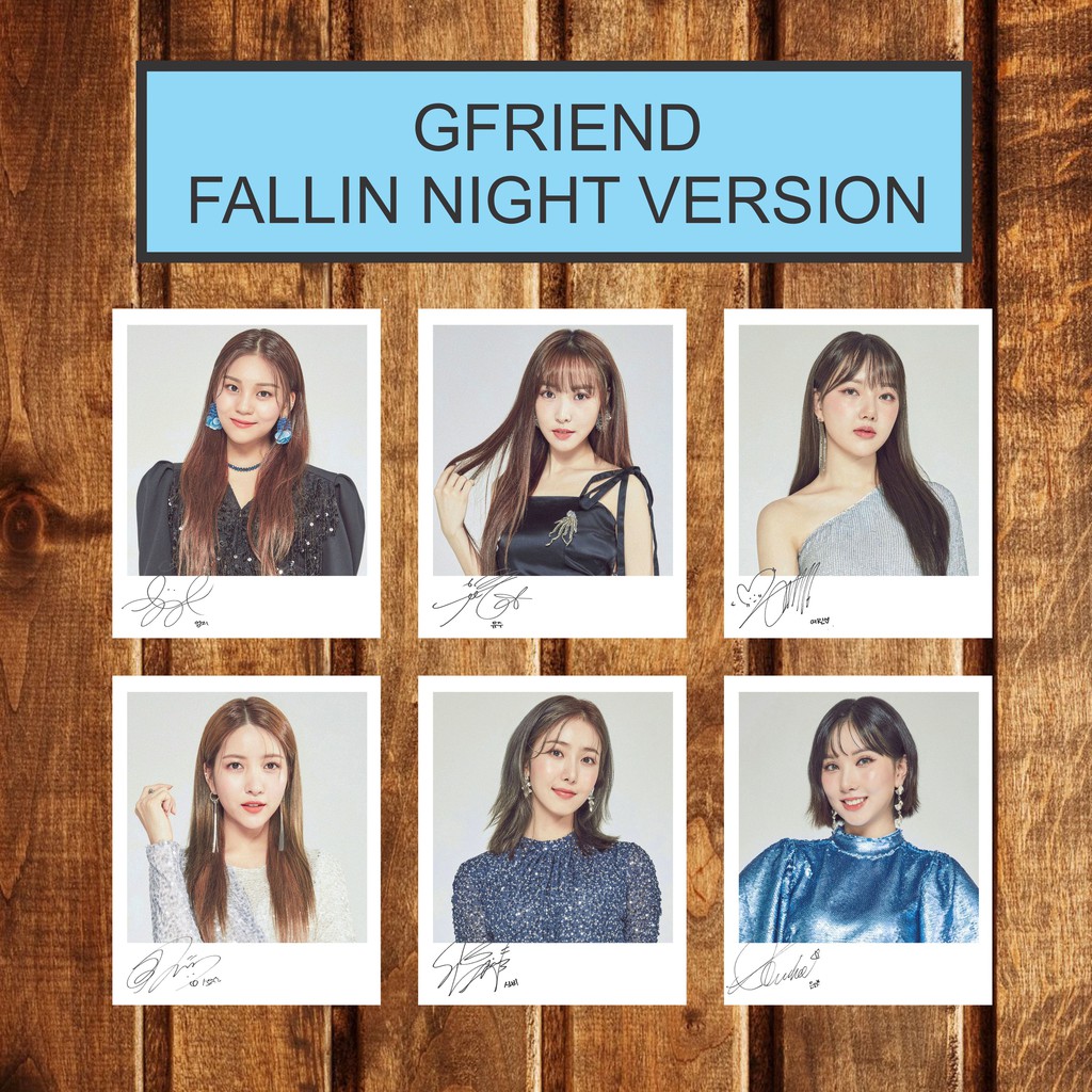 GFRIEND SIGNED KPOP POLAROID FALLIN' NIGHT JAPAN ALBUM