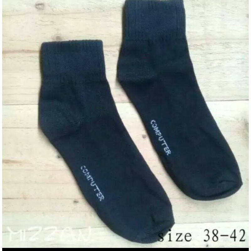 Kaos kaki hitam pendek Computer