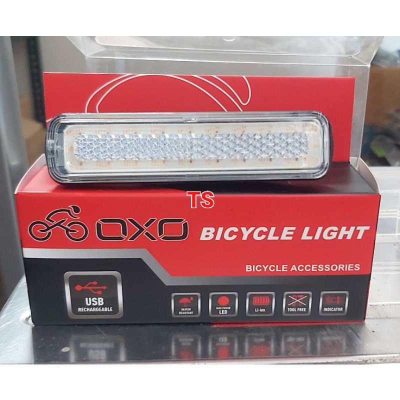 LAMPU BELAKANG SEPEDA LED OXO USB