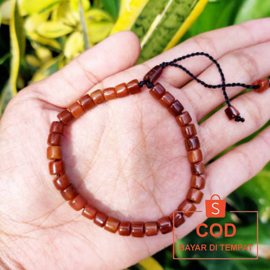 ✅COD Gelang Tasbih Kayu Kesehatan 33 Butir Koka Kaokah Kokka Kaukah Kaoka Kokah Hitam Polos Couple Pria Wanita Cowok Cewek Asli Original