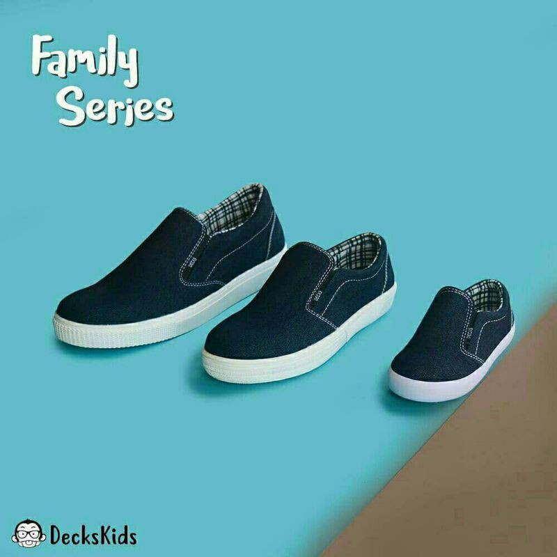 Sepatu Decks Medley Dark Blue Jeans Sepatu Wanita Casual Original